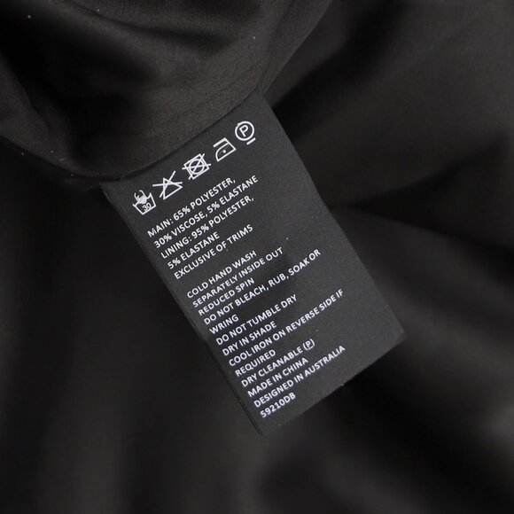 NWT BARDOT Freya Vest Mini Dress in Black Size US 8 - Picture 10 of 10